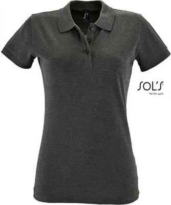 Image de SOLs 11347 | Polo femme Perfect - Couleur : Charcoal Melange - Taille : L
