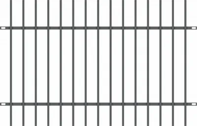 Produktbild von Polbram Zaunfeld Linus 120 200 x 120 cm, RAL-Farbe 7016