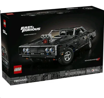 Obrázok produktu pre LEGO Technic Auto Fast and Furious Dodge Charger R/T, Stavebnica, 18 rok / roky, Plast, 1516 kusov, 2,15 kg