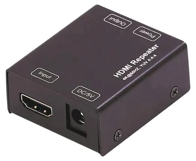 Imagen del producto de Extensor/Repetidor HDMI 2.0 que admite resoluciones de hasta 4K a 60Hz y velocidades de hasta 18 Gbit/s