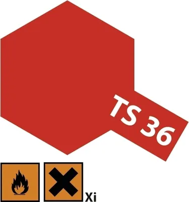 Produktbild von TS-36 Neon-Rot glaenzend - 100ml Sprayfarbe Kunstharz Tamiya 300085036