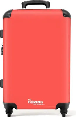 Produktbild von NoBoringSuitcases.com® Großer Koffer - Rosa - Einfarbig - Kombinationsschloss TSA - Hartschalen Trolley 4 Rollen - 72 liter - Reisekoffer - 66 cmKoffer Mittelgroß 67x43x25 cm, 72L,