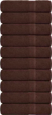 Obrázek produktu pro Ručníky FROGN 10 ks hnědé 100x150 cm 360 g/m²