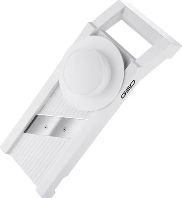 Produktbild von GSD Universal-Gemüsehobel 5-in-1, weiß mit Edelstahlklingen