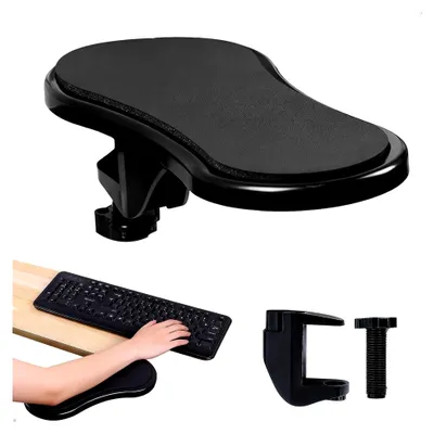 Produktbild von Armauflage für den Schreibtisch, ergonomische Handgelenkauflage mit Höhenverstellung, Schwarz