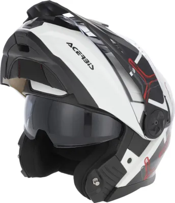 Produktbild von Modular Helm ACERBIS P/J Rider Graphic Weiß Schwarz Rot Glänzend größe L