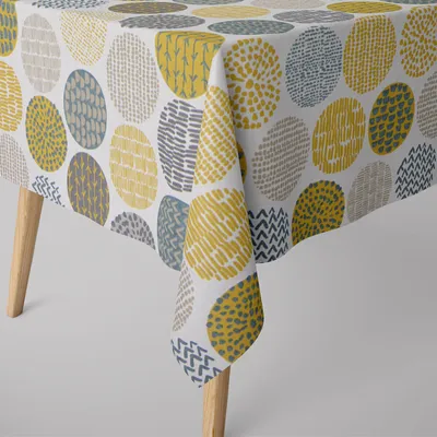 Produktbild von SCHÖNER LEBEN. Tischdecke Kreise bunt eckig in verschiedenen Größen Größe 130x260cm