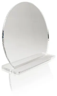 Zdjęcie produktu dla TARIFOLD Djois – 10 zakładek do książek, okrągłe, personalizowane, wykonane z przezroczystego akrylu, z podstawką – 930132