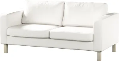 Produktbild von Dekoria Bezug für Karlstad 2-Sitzer Sofa nicht ausklappbar, weiss, Sofahusse, Karlstad 2-Sitzer