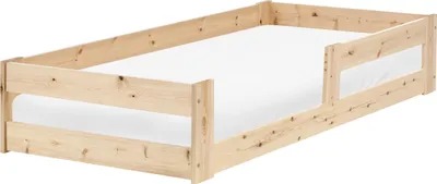 Obrázek produktu pro BELIANI Dětská postel světle hnědá borovicové dřevo 90 x 200 cm nízká konstrukce s roštovým rámem moderní styl dětský pokoj
