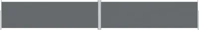 Image de vidaXL Marquise latérale extensible Anthracite 180x1200 cm