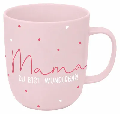 Obrázok produktu pre PPD Mama Mug 2.0 D@H, hrnček s uchom, šálka na kávu, hrnček, hrnček, šálka, nová kostná Čína, ružová, 400 ml, 561102073