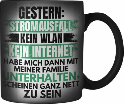 Produktbild von Trendation - Lustige Gamer Farbwechsel Zauber-Tasse Zocker Geschenk Gamer Gamergirl Geschenkidee Geburtstag (Schwarz)
