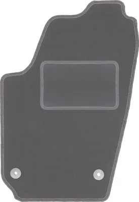 Produktbild von Fahrerfußmatte Velours graphit passend für Seat Ibiza III 6L (2002-2008, Schrägheck) – mit Befestigungen – passgenau