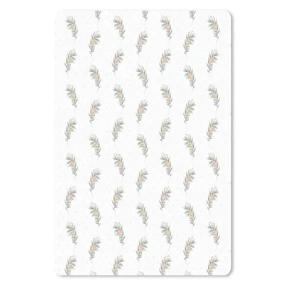Produktbild von MuchoWow® Mauspad Mousepad Blumen - Blätter - Muster 40x60 cm - Mousepads - Maus Mat - Pad - Mausunterlage - Schreibtisch Accesoire