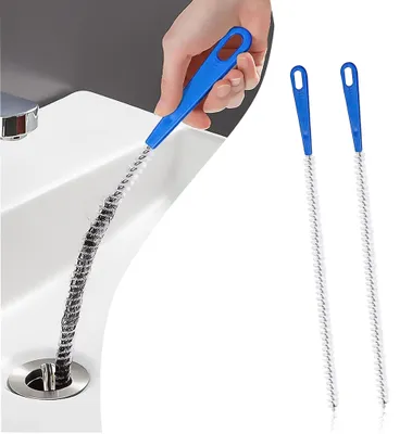 Abflussreiniger Bürste 60 cm, 2 Stück, Rohrreiniger lang