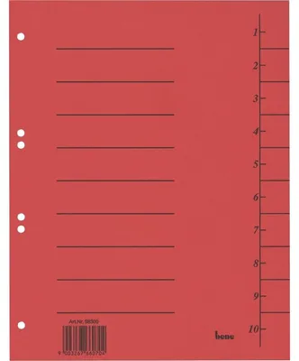 Immagine prodotto di bene 98300RT Trennblätter Intensiv rot 50St