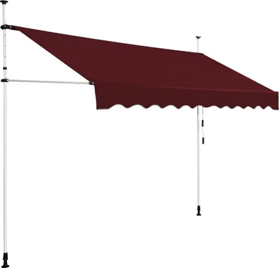 Zdjęcie produktu dla Markiza balkonowa zwijana, 300 cm, odporna na promieniowanie UV, regulowana
