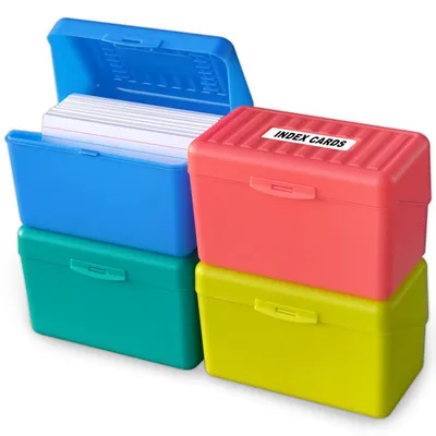 Productafbeelding van Olivo kaartenset houder, 7,6 x 12,7 cm, notitiekaartjeshouder, organizer, 3 stuks
