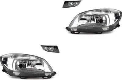 Produktbild von Johns, Scheinwerfer Satz Halogen kompatibel zu Skoda Fabia 54 04/2010-12/2014 H4 +Nebel 5J0941701C 5J0941699C 5J0941702C 5J0941700C 5J1941017C 5J19410