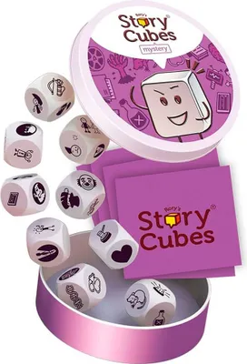 Produktbild von Asmodee Story Cubes Misterio Würfelbrett Spiel Rosa Rosa One Size