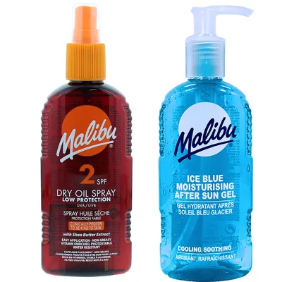 Immagine prodotto di Malibu Bronzing Oil per abbronzatura SPF2 200ml + gel dopo abbronzatura 200 ml