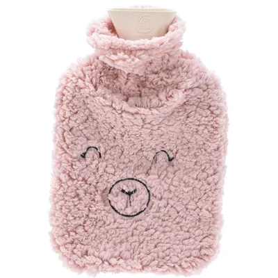 Produktbild von Wärmflasche Bär mit kuscheligem Bezug 2 Liter - L 40 cm -Bettflasche
