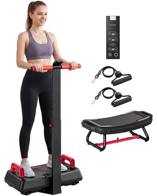 Produktbild von SPORTNOW Vibrationsplatte leise Rüttelplatte mit Sitz 99 Intensitätsstufen