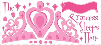 Produktbild von RoomMates Wandsticker - Hier schläft die Prinzessin