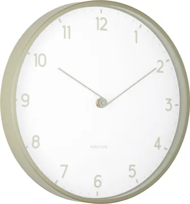 Produktbild von Karlsson - Wanduhr Sencillez - Teegrün - Ø30cm