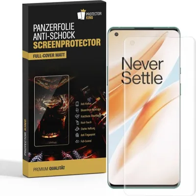 Produktbild von 3x Panzerfolie für OnePlus 8 Pro FULL COVER Displayschutz Displayfolie MATT