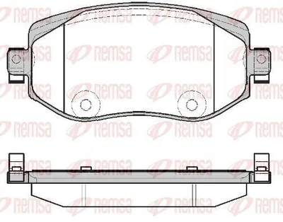 Produktbild von REMSA Bremsbeläge Satz Vorne Bremsklötze für RENAULT Megane IV Grandtour (K9A/M/N) 1724.08