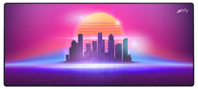 Zdjęcie produktu dla CHERRY XTRFY GP5-XL-RETROWAVE, Wielobarwny, Obraz, Osuszenie, Guma, Podkładka antypoślizgowa, Podkładka dla graczy
