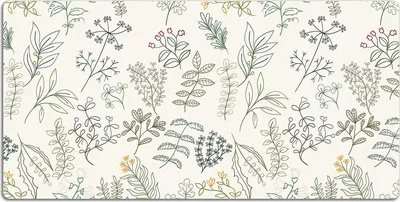 Produktbild von Schreibtischmatte Tischunterlage 120x60 cm Mauspad - Grüne Blätter
