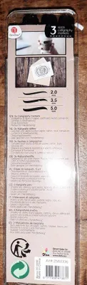 Image de Stylos de calligraphie - Or rose - 3 pièces