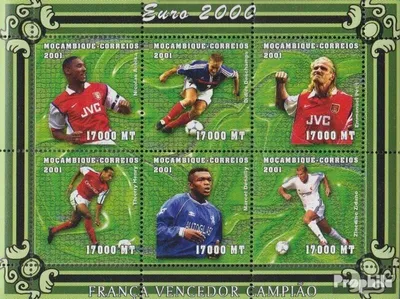 Produktbild von Briefmarken Mosambik 2001 Mi 1956-1961 Kleinbogen (kompl.Ausg.) postfrisch Fußball-EM