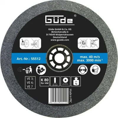 Obrázek produktu pro Güde GmbH KOTOUČ BRUSNÝ 175 MM K80 55512
