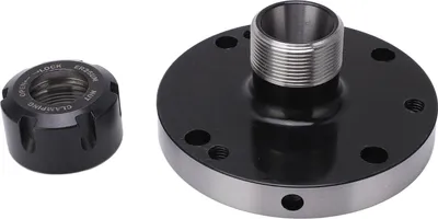 Image de Pince de serrage en acier au carbone, diamètre 100 mm, mandrin rotatif pour fraiseuses CNC ER25