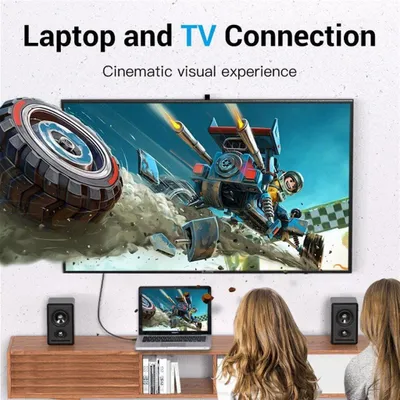 Produktbild von Vention 4K Mini DisplayPort (miniDP) zu HDMI Kabel 3M Schwarz