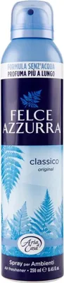 Obrázek produktu pro Osvežovač vzduchu Felce Azzurra Classic, 250 ml - Čistý a svěží vzduch s klasickou vůní Capri. Chraňte svůj domov s tradiční italskou vůní.