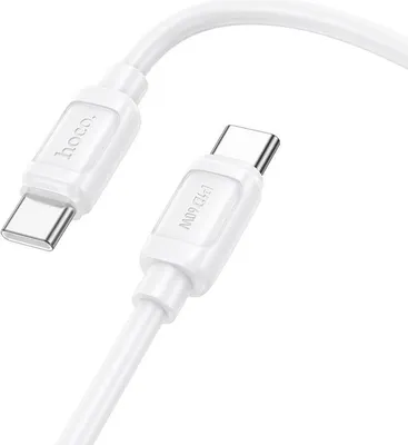 Image de Câble USB C vers USB C Hoco PD 5A 240W 1 m X115 blanc