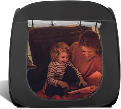 Productafbeelding van Draagbare speeltent voor kinderen - opvouwbaar en lichtgewicht - pop-up ontwerp met opbergtas