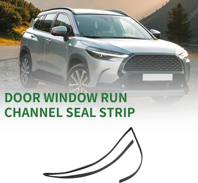 Image de Joint D'Étanchéité De Canal De Course De Fenêtre Porte de Voiture, Pièce Automobile, pour Toyota Corolla 2004-2013, En Caoutchouc, Avant Droit, N°6814112511 Noir 1 Pc