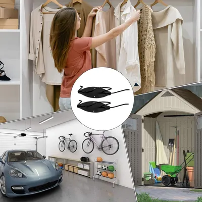 Produktbild von Wader Hänger 2er Set Wandhalterung aus Edelstahl | Metall Stiefel-Organizer für Garage, Keller, Werkstatt, Scheune, Vorraum, Flur, Eingangsbereich