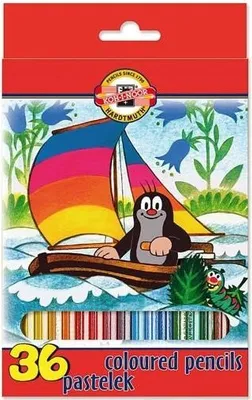 Obrázek produktu pro Koh-i-noor pastelky Krtek 36 ks, dlouhé