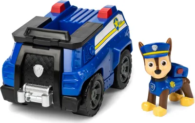 Produktbild von Paw Patrol PAW Patrol, Polizei-Fahrzeug mit Chase-Figur (Sustainable Basic Vehicle/Basis Fahrzeug)