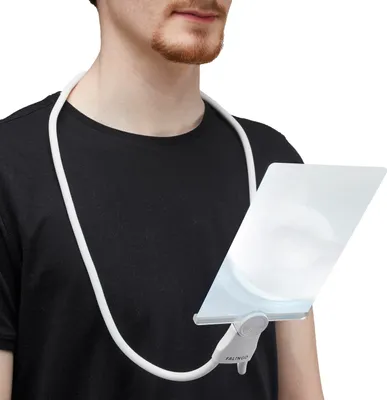 Produktbild von FALINGO Umhängelupe 3-in-1 Fresnel Lupe Standlupe Tischlupe Handlupe Vergrößerung auf 200%