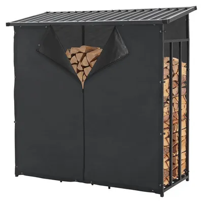 Obrázok produktu pre Skladovacia nádoba na drevo – krytá nádoba na drevo – vodotesný kryt – 185 x 180 x 70 cm