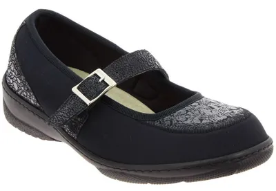 Produktbild von PodoWell MADONA elastische Gesundheitsballerinas für Damen, schwarz, Größe 1: 42