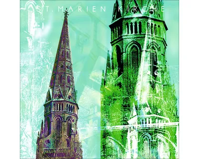 Produktbild von Glasbild Bochum St. Marien Kirche 20x20 cm